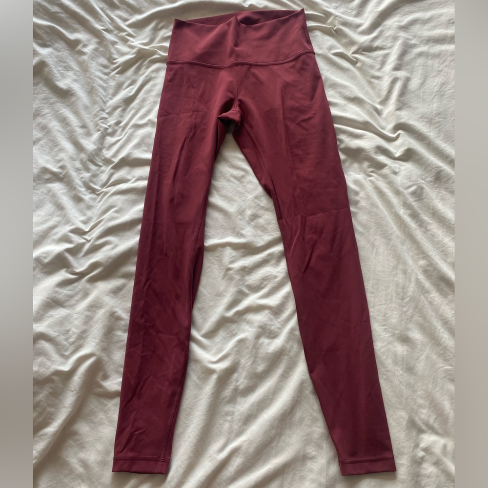 Lululemon Athletica Deep Red Leggings